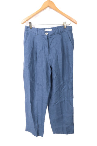 מכנסי פשתן MANGO בכחול- M