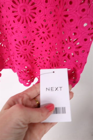 חולצת סריג קרושה חדשה בפוקסיה- XS-M