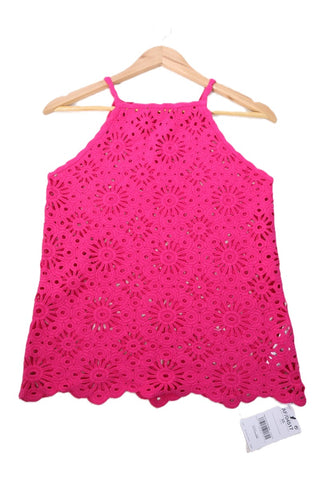 חולצת סריג קרושה חדשה בפוקסיה- XS-M