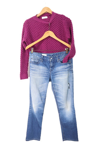 גינס GAP משופשף וישר-S-M