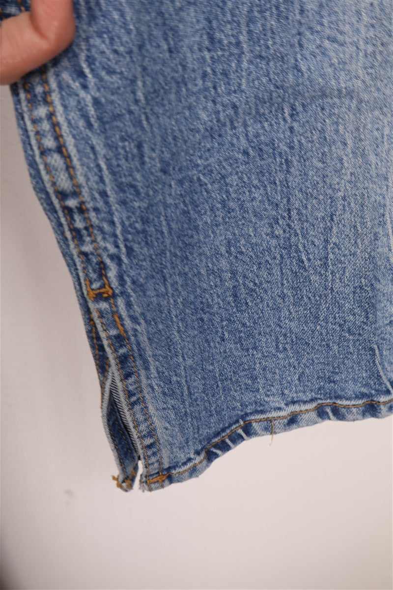 גינס ישר בכחול משופשף Zara - XS, תמונה 6