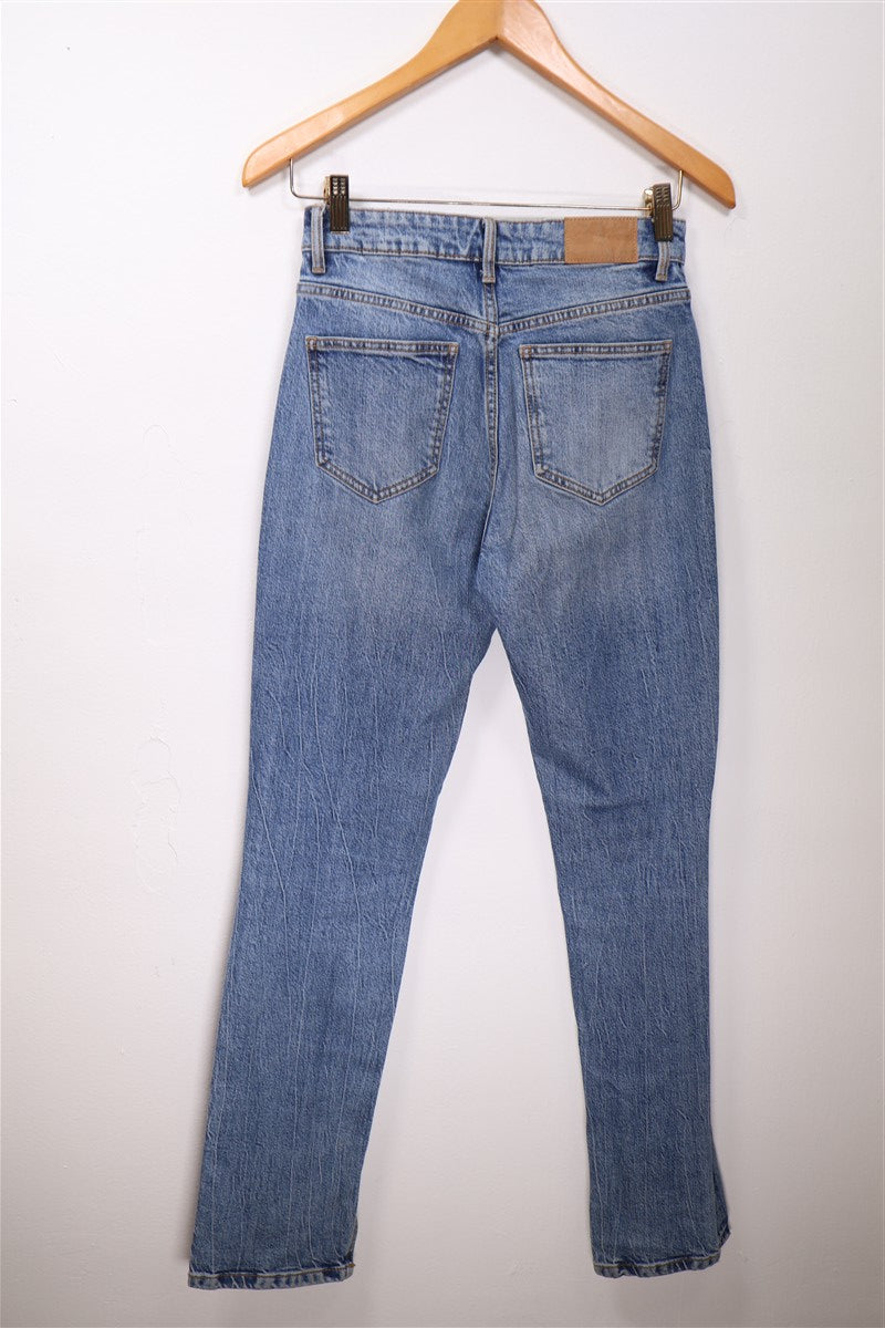 גינס ישר בכחול משופשף Zara - XS, תמונה 7