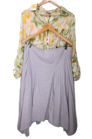 חצאית RONEN CHEN מעוצבת באפור - M-L