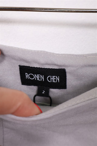 חצאית RONEN CHEN מעוצבת באפור - M-L