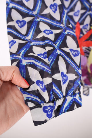 חולצה שיפון DESIGUAL פרחונית- M-L