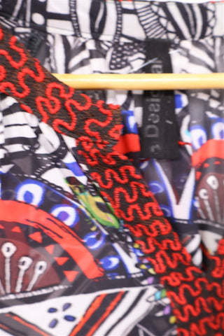 חולצה שיפון DESIGUAL פרחונית- M-L