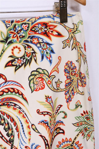 חצאית פרחונית ZARA בשמנת - L