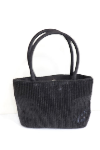 תיק וינטיג מחורז בשחור וזהב- OS