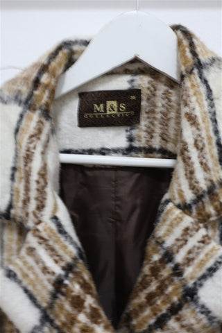 גקט מעיל משבצות MAX & CO אוברסייז בניוד- M-L