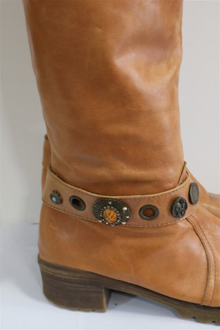 מגפיים ZIVA DOR מעוצבים בכאמל- מידה 40