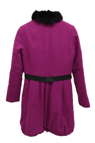 מעיל מעוצב סגול-M-L