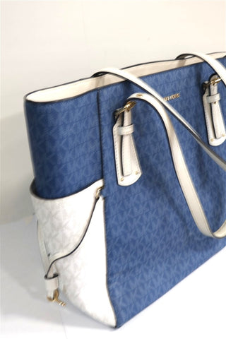 תיק צד מעוצב MICHAEL KORS בכחול ולבן -OS