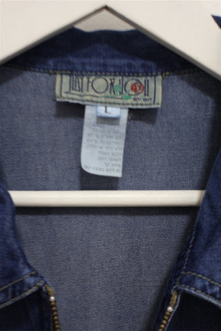 חולצת גקט וינטיג גינס - L