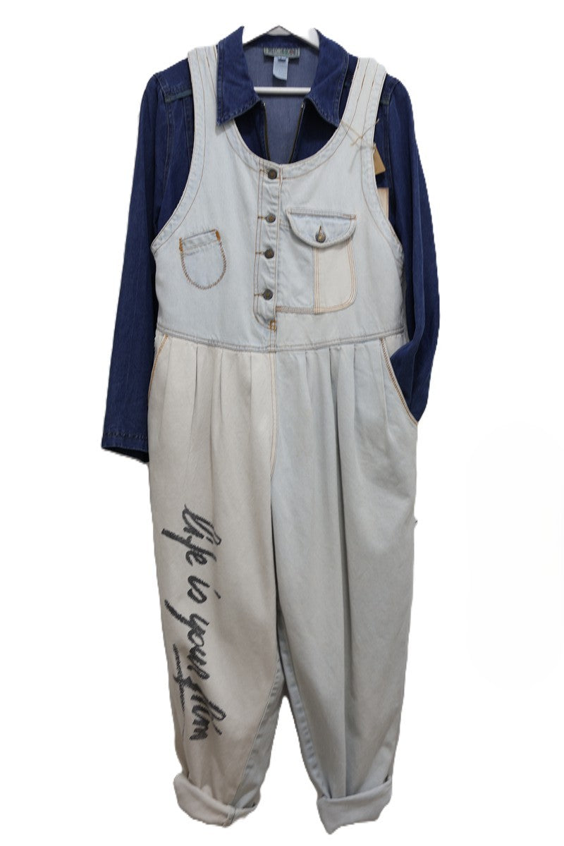 אוברול גינס וינטיג- XS-M