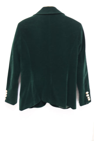 גקט וינטיג קטיפה חדש בירוק בקבוק- S-M