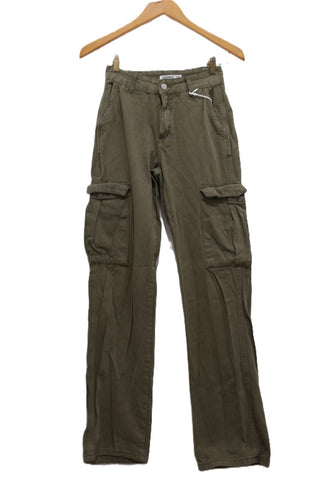 גינס דגמח מתרחב בירוק חאקי-XXS