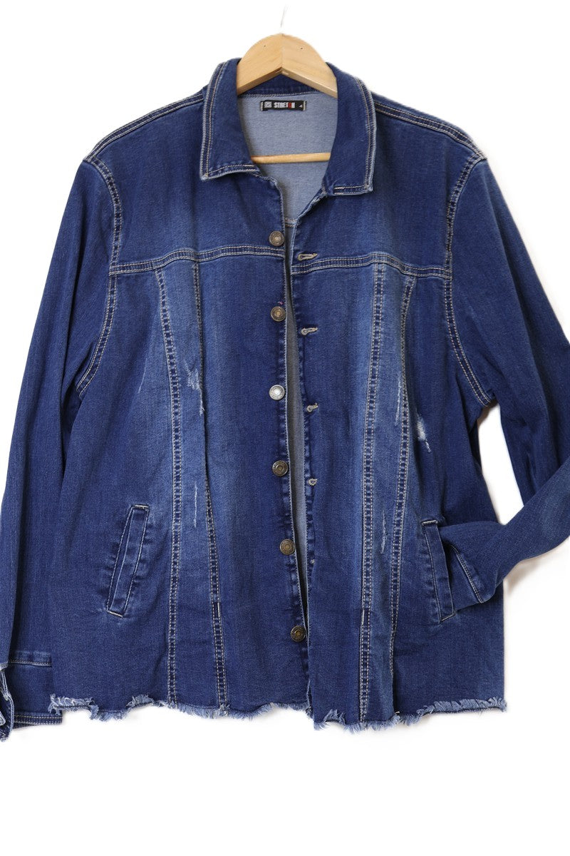 גקט גינס כחול- L