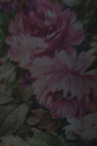 גקט וינטיג פרחוני בסגול וכחול- XL