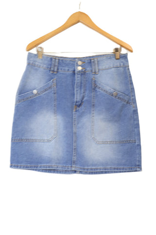 חצאית גינס בתכלת-L