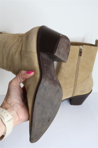 נעל מגפון בוקרים זמש במוקה- מידה 40