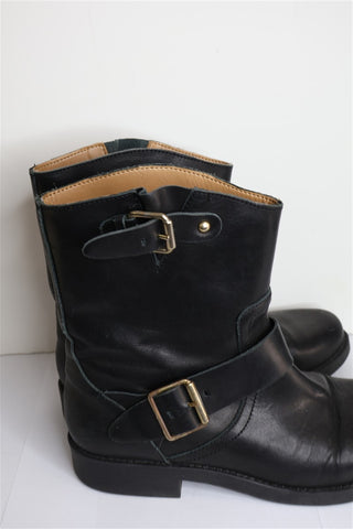 מגף עור MANGO בשחור – מידה 38