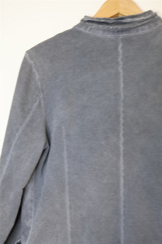 גקט קזואל רקום באפור-M-L