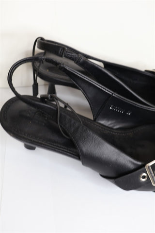 נעל עקב חדשה מעוצבת בשחור- מידה 39