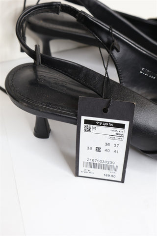 נעל עקב חדשה מעוצבת בשחור- מידה 39