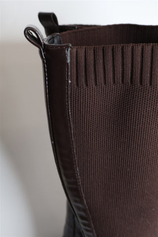 מגף גרב חום שוקולד- מידה 40