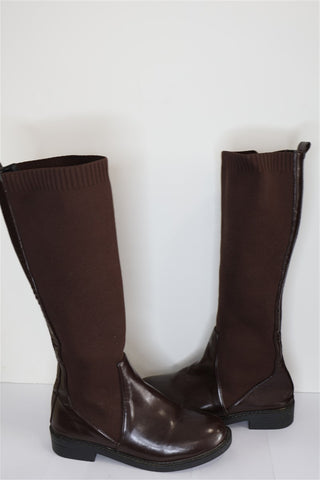 מגף גרב חום שוקולד- מידה 40