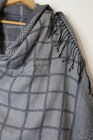 צעיף של משובץ באפור-OS