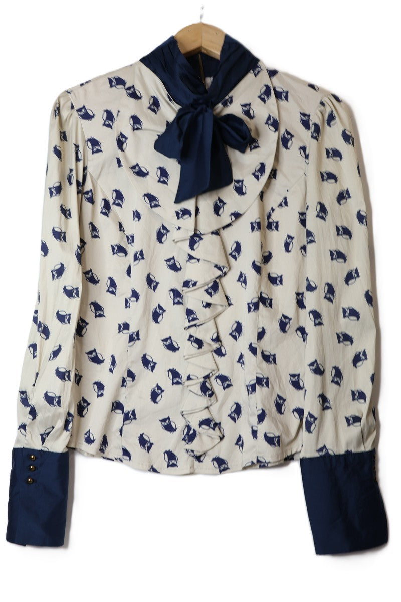 חולצת  ינשופים מעונבת-S-M