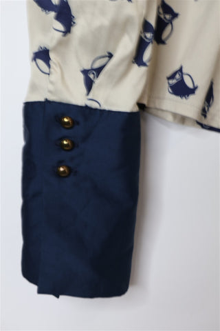 חולצת  ינשופים מעונבת-S-M