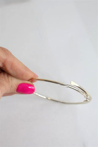 צמיד חישוק מתכתי וכסוף- OS