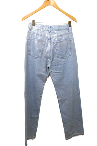 גינס מתרחב תכלת מבריק - S