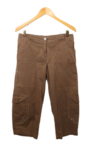 מכנסים מעוצבת HAGARA בחום-M