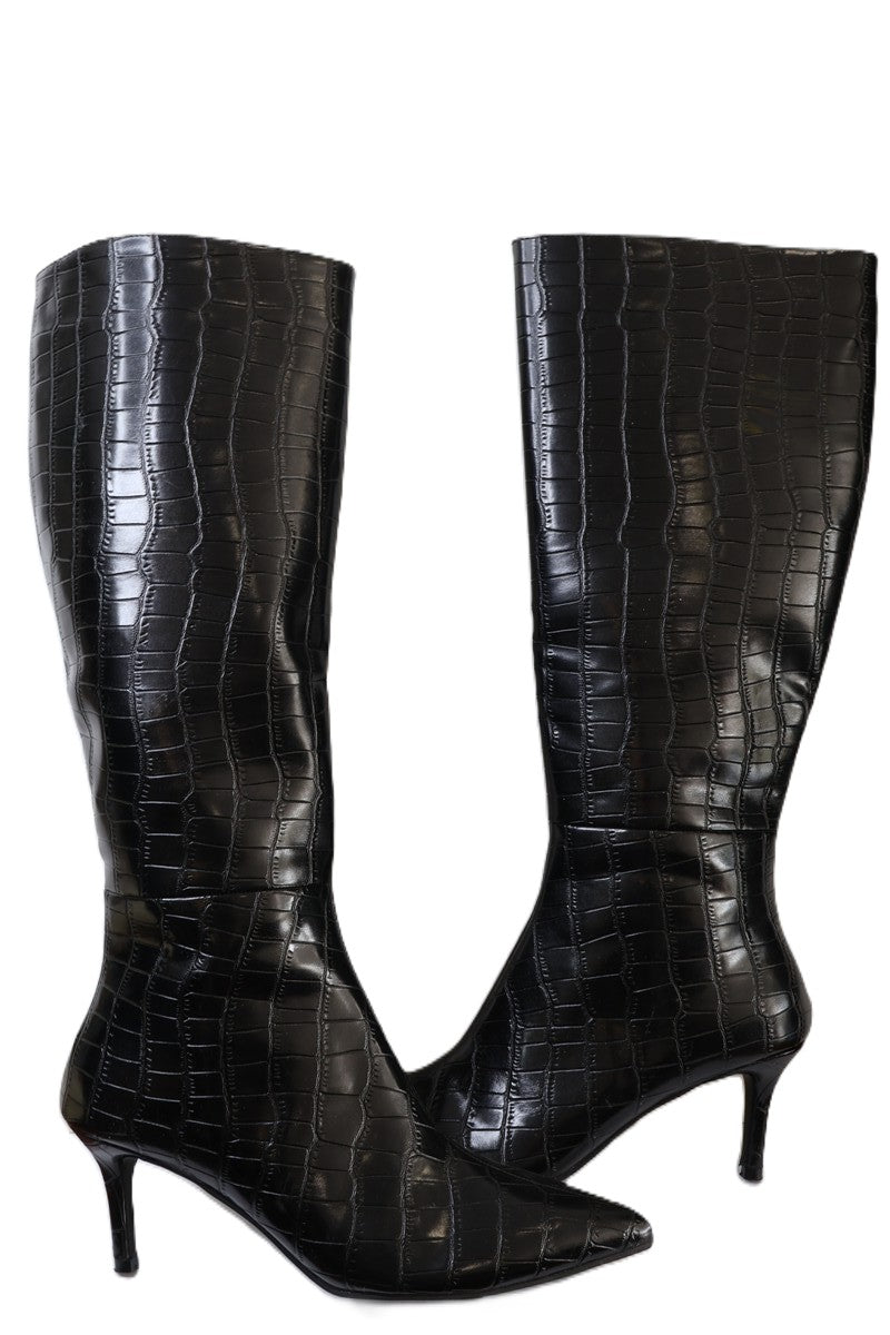 מגפיים מעוצבים בשחור- מידה 40