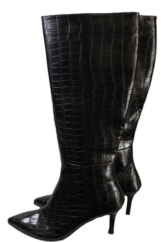 מגפיים מעוצבים בשחור- מידה 40