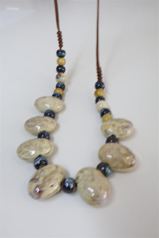 שרשרת חרוזי אבן מעוצבים-OS