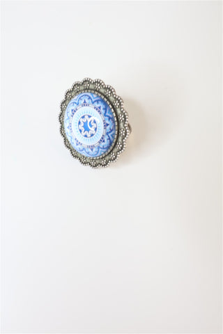 טבעת מעוצבת בסטייל אתני-OS