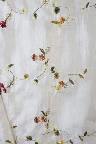 חולצת וינטיג רקומה בשמנת- L-XL