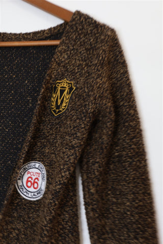 עליונית פאצים בחום- XS-S