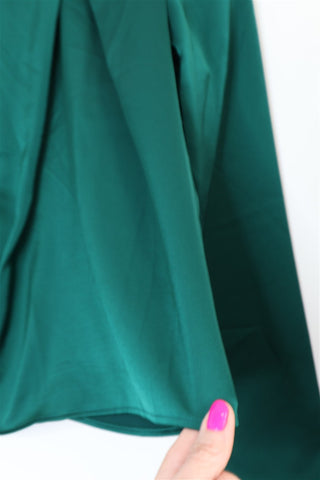 חולצה חדשה סטן בירוק עם טוויסט -XS-S