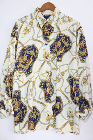 חולצת וינטיג בסטייל וארסצ'ה-XL-XXL