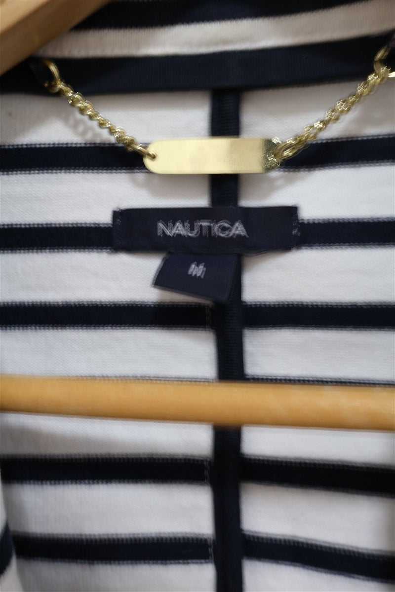 גקט פסים NAUTICA  בשמנת-S-M, תמונה 4