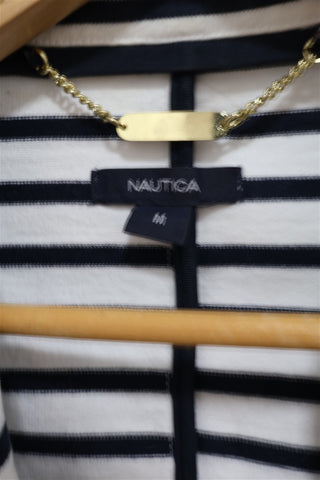 גקט פסים NAUTICA  בשמנת-S-M