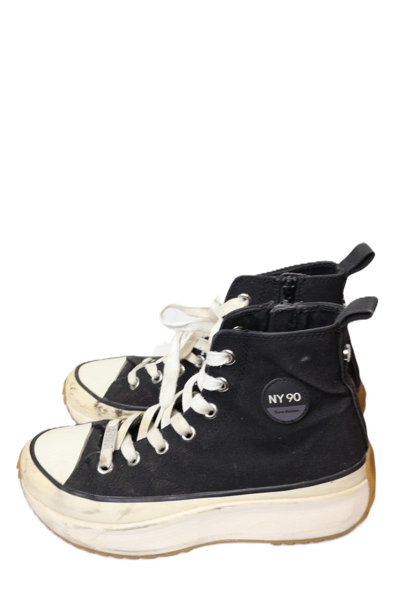 סניקרס  פלטפורמה בשחור לבן STEVE MADDEN - מידה 40-41