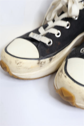 סניקרס  פלטפורמה בשחור לבן STEVE MADDEN - מידה 40-41