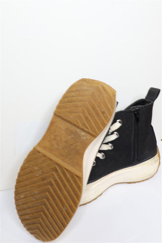 סניקרס  פלטפורמה בשחור לבן STEVE MADDEN - מידה 40-41