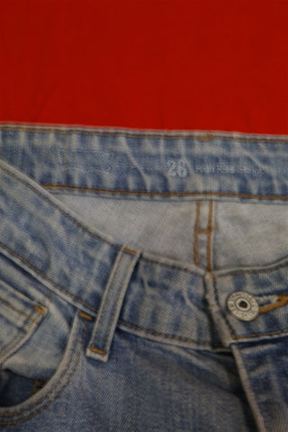 ג'ינס LEVIS בגזרה גבוהה בכחול תכלת - XS-S